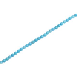 Steinperlen SYN. Turquoise round beads / 2mm.