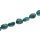 Stone Turquoise natural blue oval irregular / 30-35mm.