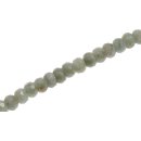Stone Aquamarine faceted saucer   / 9x6mm.
