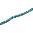 Stone Turquoise natural blue puccalit irregular / 6mm.