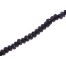 Steinperlen Dyed blue jade faceted saucer   / 5mm.