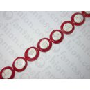 Resin inverted cats eye shell -red