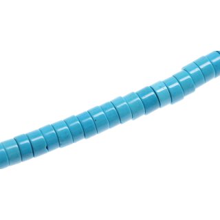 Steinperlen SYN. Turquoise blue puccalit  / 10mm.