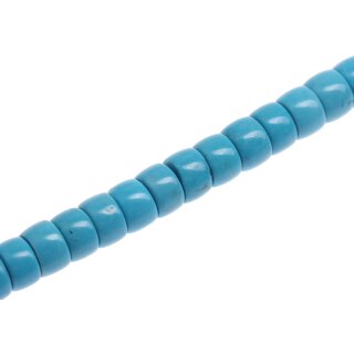 Steinperlen SYN. Turquoise blue puccalit  / 13mm.