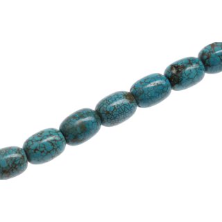 Stone SYN. Turquoise blue oval   / 16x12mm.