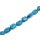 Steinperlen SYN. Turquoise blue oval faceted / 15mm.