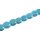 Steinperlen SYN. Turquoise blue flat round   / 20mm.