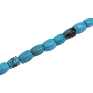 Steinperlen SYN. Turquoise blue oval    / 12mm.