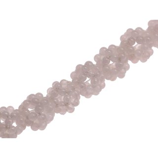 Stone dyed round beads  flower / 12mm.