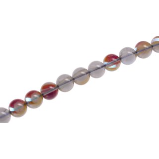 Stone SYN Smoky QZ round beads / 12mm.