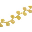 Steinperlen Olive jade top hole teardrop   / 18mm.