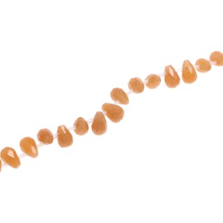 Stone Y.C jade top hole teardrop   / 10mm.