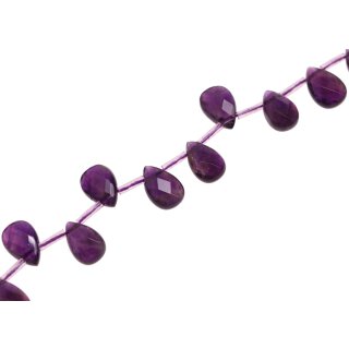 Stone Amethyst top hole teardrop   / 12mm.