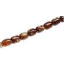 Stone Tibetan agate tube / 15x10mm.