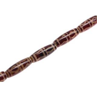 Stone Tibetan agate cone / 30x10mm.