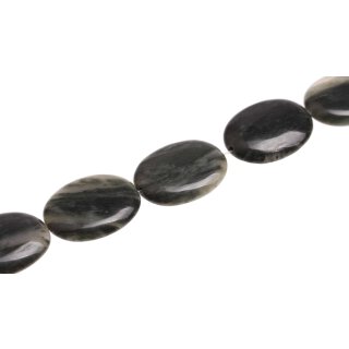 Stone Moss agate  flat oval / 40mm.