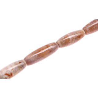Stone Multi Brioche agate long oval / 46mm.