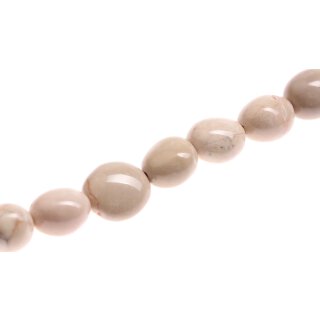 Stone Ivory jasper oval irregular / 25mm.