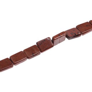 Steinperlen Mahagony square / 20mm.