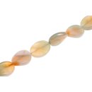 Stone Yellow agate   twisted oval / 30mm.