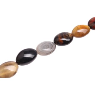 Stone Agate mix   oval   / 25mm.