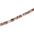 Stone Agate black & white  dice / 8x8mm.