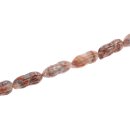 Stone Red zebra jasper peanut / 35mm.