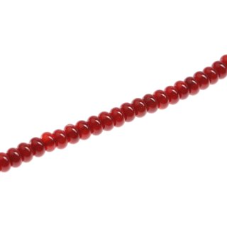 Steinperlen Red line agate saucer   / 10mm.