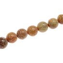 Steinperlen Carved Jade  round beads / 15mm.