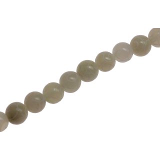 Stone Carved Jade  round beads / 8mm.