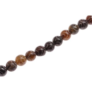 Stone Carved Jade  round beads / 8mm.