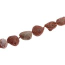 Stone Agate matt round irregular / 35mm.