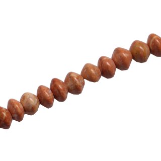 Steinperlen Dark Salmon saucer   / 10mm.