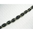 Spiky Flower black olive ld ca.28x19mm