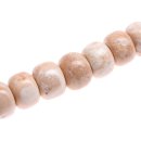 Stone  Light pink salmon wheel   / 23x30mm.