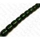 Resin Tube Green with Black Veins 27x24mm