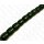 Harz Beads Tube Green with Black Veins 27x24mm *