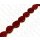 Harz Beads Flat Teardrop Red 30x25mm