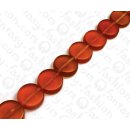 Resin Flat Round Orange 30mm