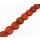 Harz Beads Flat Round Orange 30mm