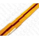 Resin Flat Square Tri Colors 28x30mm