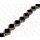 Harz Beads Diamond Black and White Stripes 23x25mm