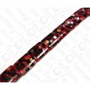 Harz Beads Pillow Shape with Sliced Shells Inlay Pink...