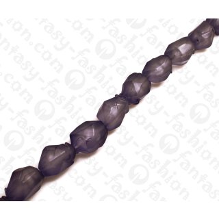 Resin Irregular Shape Purple 25x18mm