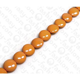 Harz Beads Ufo Opaque Orange 18mm