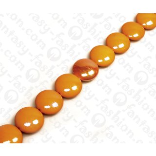 Harz Beads Ufo Opaque Orange 21mm