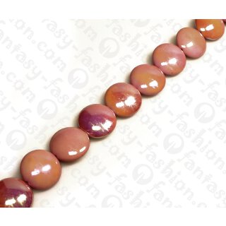 Harz Beads Ufo Opaque Pink 21mm