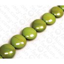 Harz Beads Ufo Opaque Mint Green 25mm