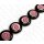 Resin Ufo Opaque Black and Pink with Luanos Shell Inlay 35x9mm