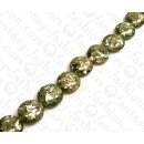 Resin Ufo Transparent Clear with Sliced Shells Inlay 21mm